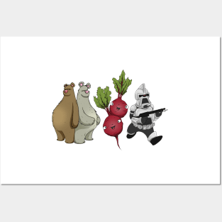 funny bears, beets, battlestar galactica Posters and Art